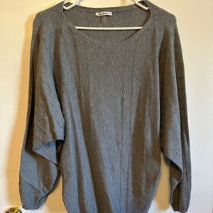 Grey Sweater Blouse